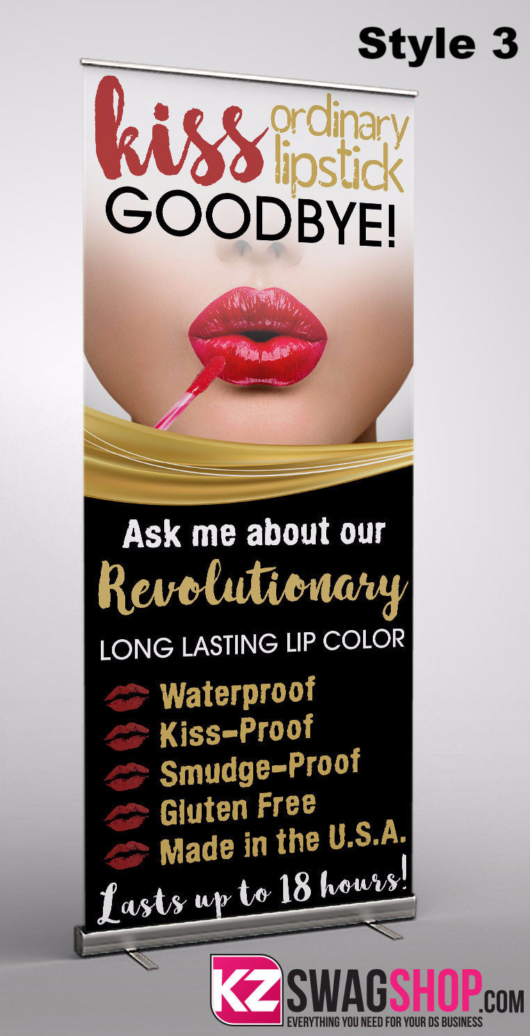 Lipsense Banner with X top Stand